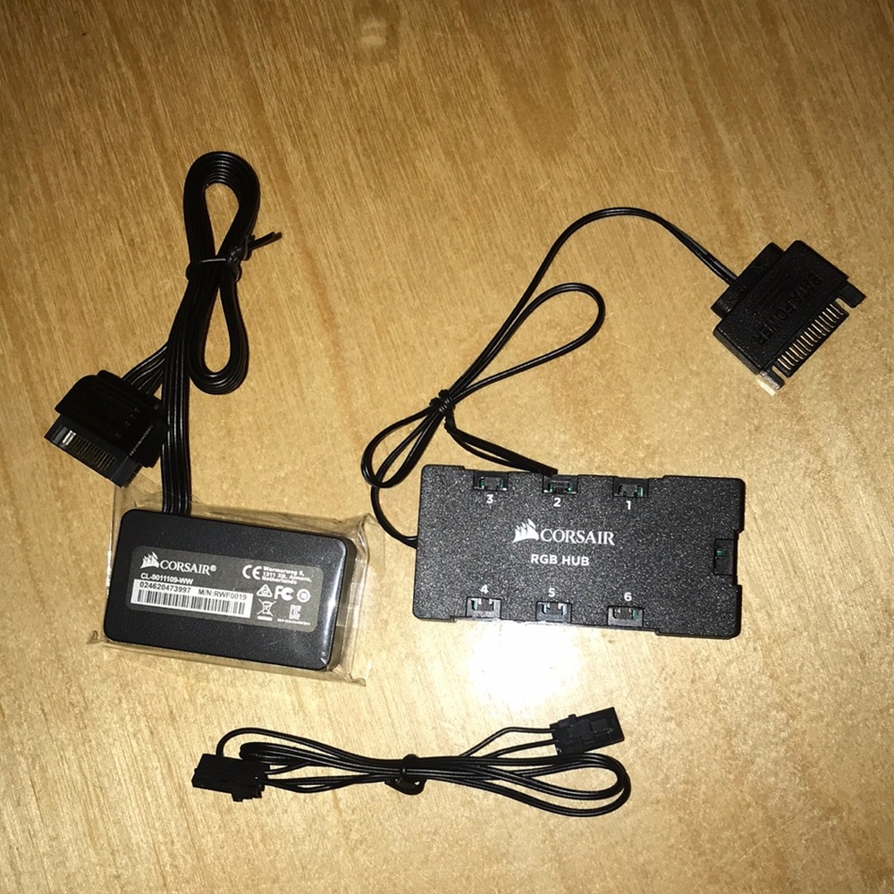 Corsair RGB HUB, Lighting Node Pro and Cable